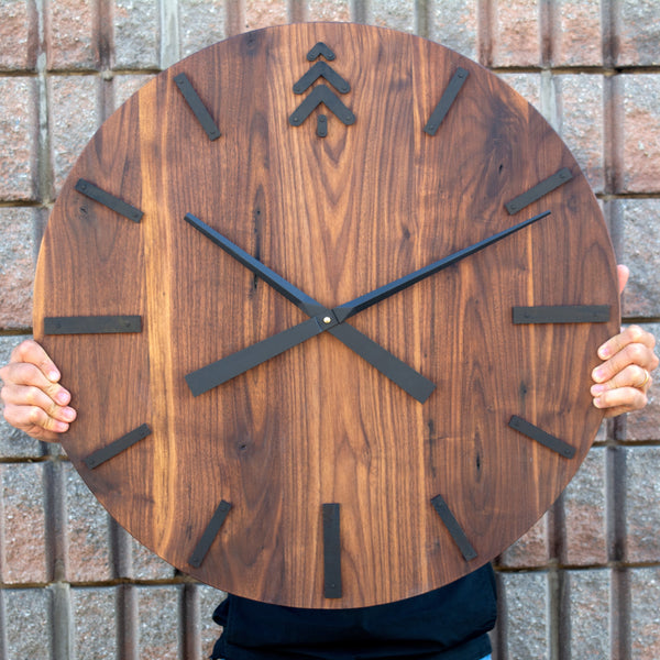 24" GRANDE WALNUT WALL CLOCK Wood Wall Clock Maker Watch Co.® 