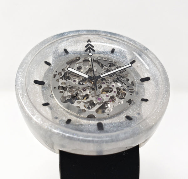 White and silver resin Watch 