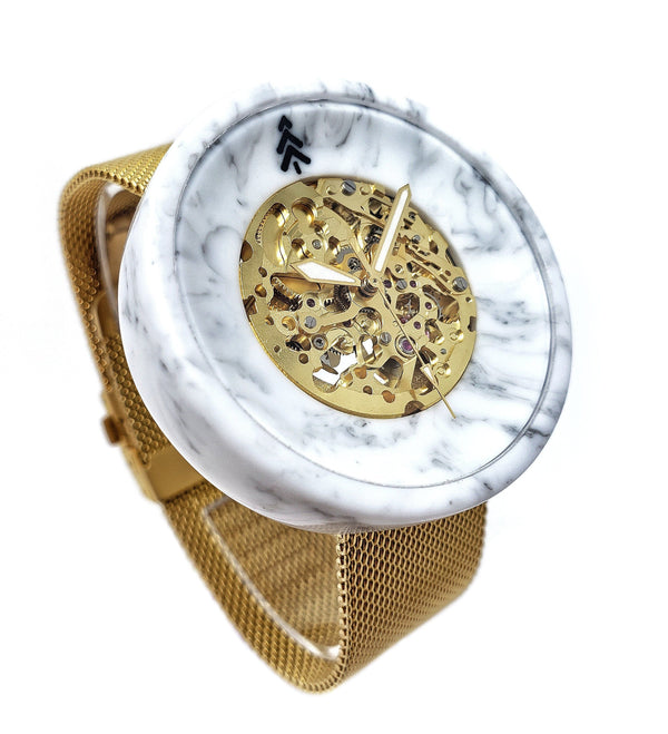 White Marble Resin Watch - Maker Watch Co.®