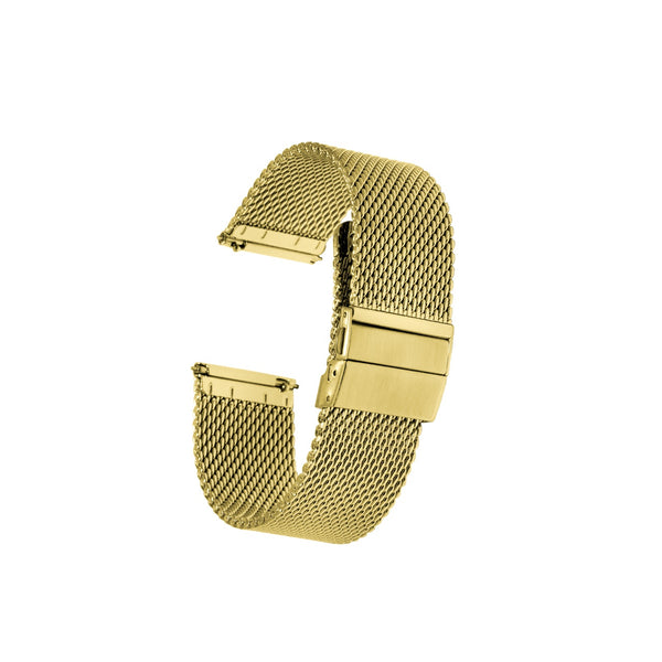 Stainless Steel Mesh (Brand Neutral) Steel Maker Watch Co.® Gold 18MM 