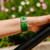 Soft Silicone Rubber Watch Strap with Quick Release - Green