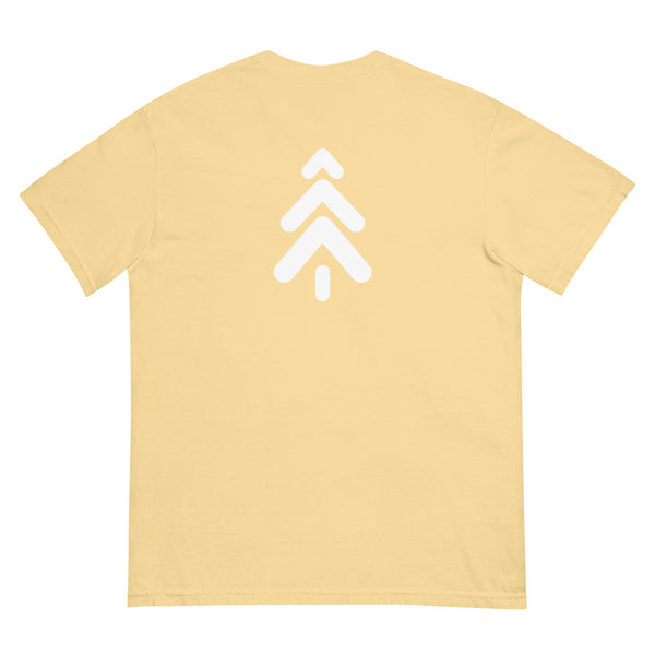 White Logo Tee
