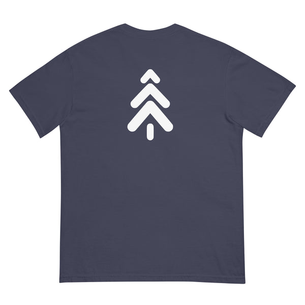 White Logo Tee