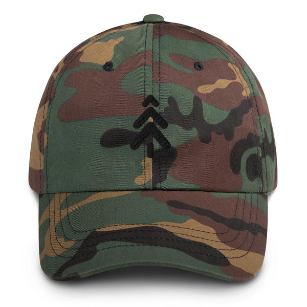 Dad Hat - Black Logo Hat Maker Watch Co.® Green Camo 