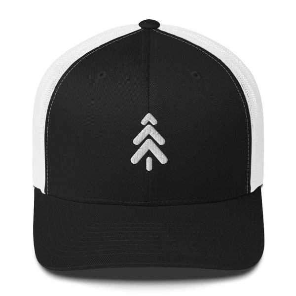 Trucker Cap Hats Maker Watch Company Black/ White 