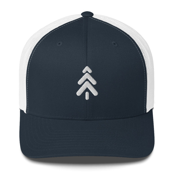 Trucker Cap Hats Maker Watch Company Navy/ White 